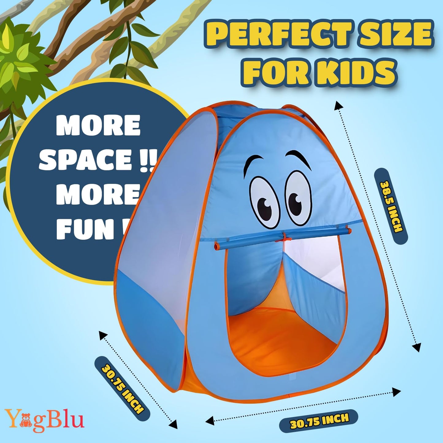 YOGBLU Kids Camping Set-Camping Toys for Kids-Camping Equipment Set for The Little Ones at Home-Children's Tent-Outdoor Toys- Camping Tool Set for Children-Kids campimg Tent